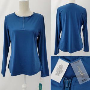 New Mynah Zip Neck Nylon Rashguard UPF 50 Swim Top